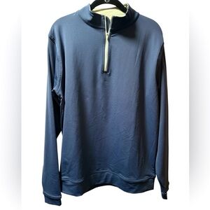 Peter Millar Crown Sport Perth Quarter Zip Navy